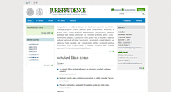 Desktop Screenshot of jurisprudence.cz