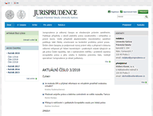 Tablet Screenshot of jurisprudence.cz