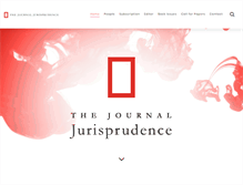 Tablet Screenshot of jurisprudence.com.au